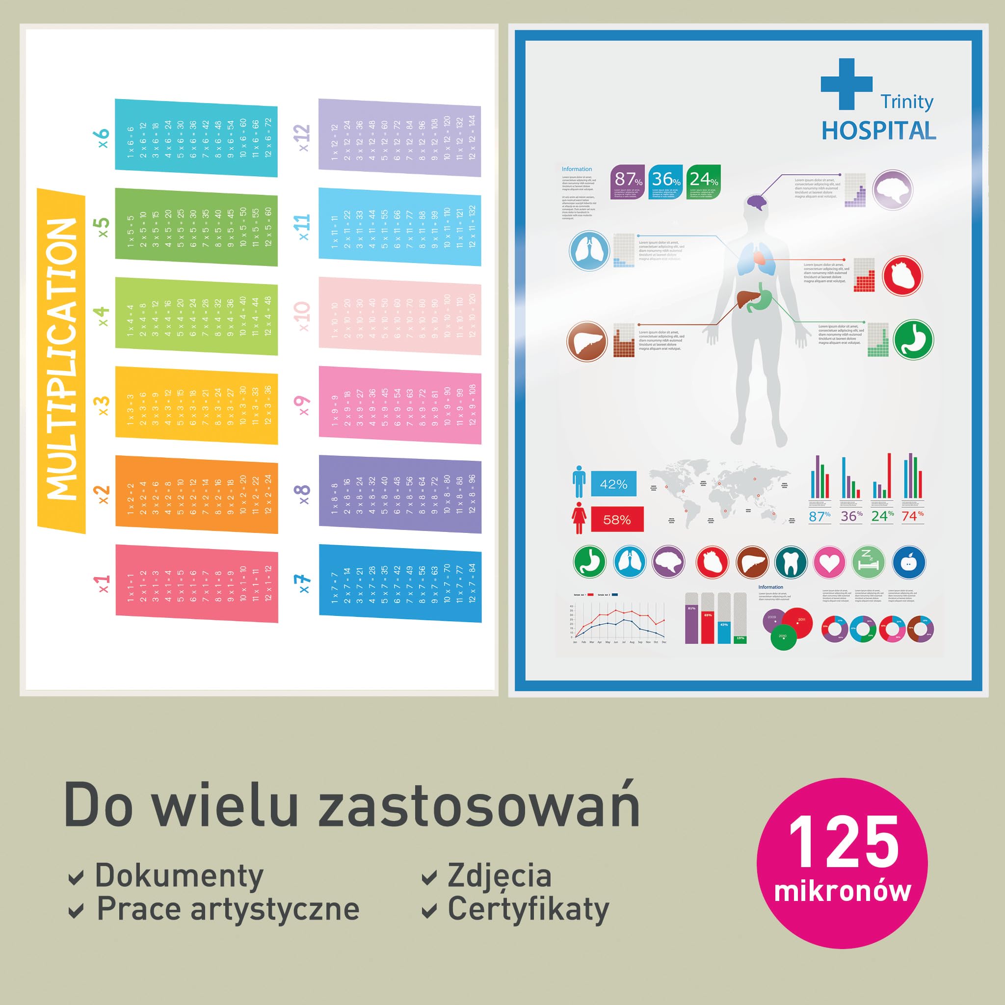 Leitz, Folia do Laminacji Leitz iLAM UDT, Format A4, z Technologią UDT, Grubość: 125 Mikronów, Przezroczysta, Błyszcząca, Opakowanie: 100 Sztuk, 74810000
