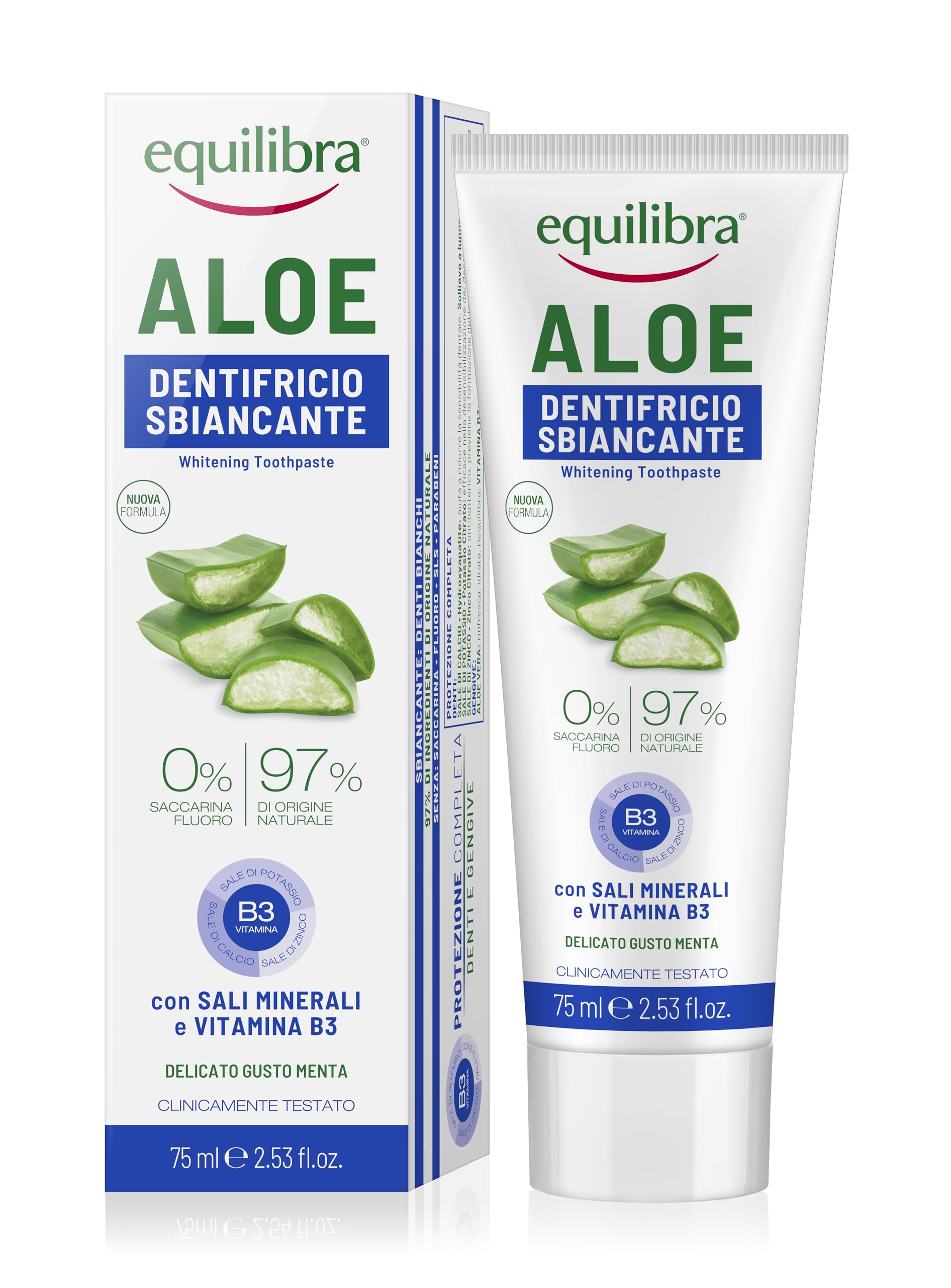 EQUILIBRA - Aloe Vera Sbiancant Toothpaste Gel 75 ml