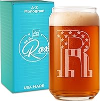 Vista 19 de Vasos de cerveza con monograma para hombres (A-Z) 16 oz - Regalos de cerveza para hombres hermano hijo papá vecino - Regalos únicos para él - Regalo
