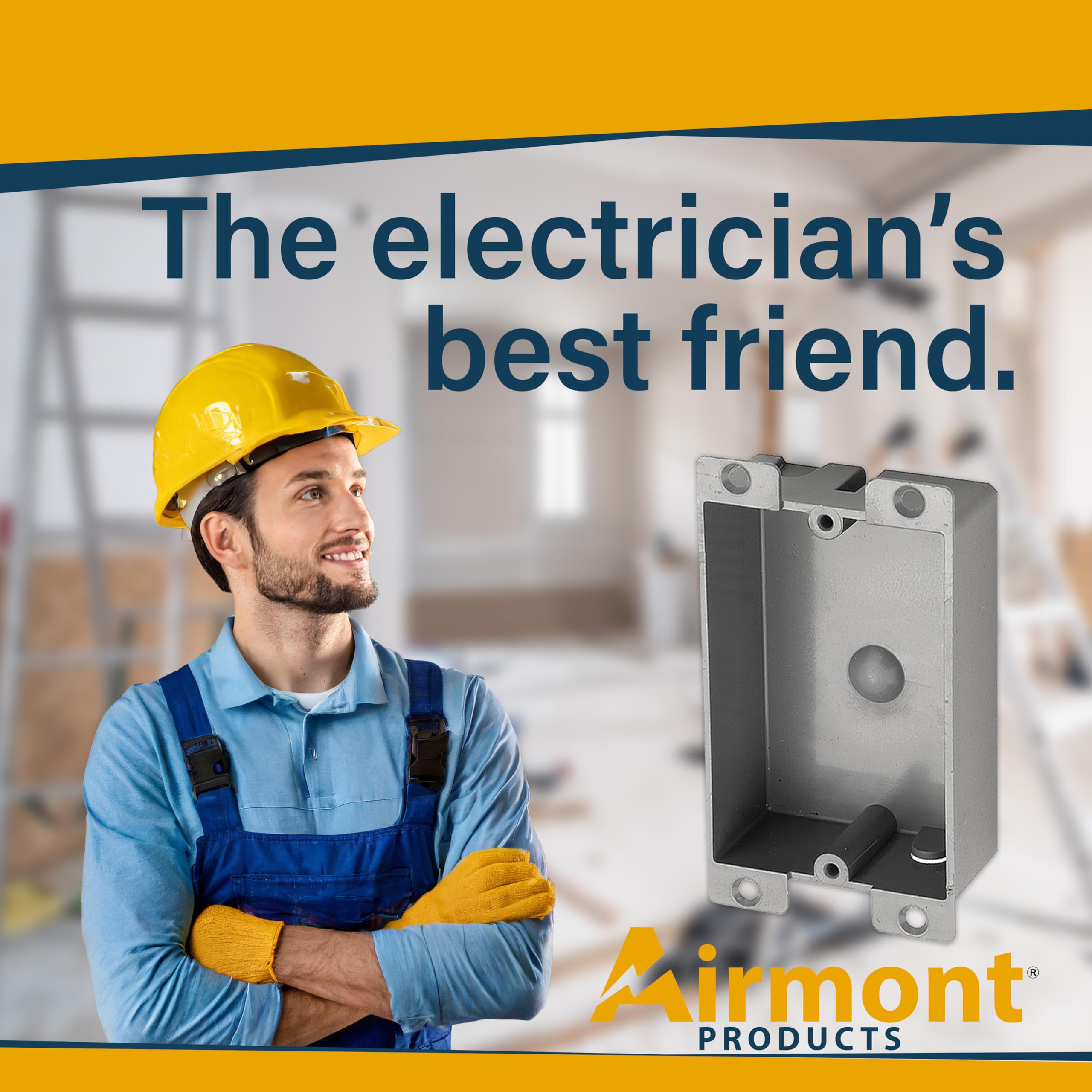 Shallow Electrical Box - 1-Gang PVC Remodel Box -9