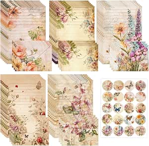 Produktbild von TATMOTIVE Briefpapier-Set Roten Rosen – 100 A4-Blätter + Umschläge Aus Deutschland