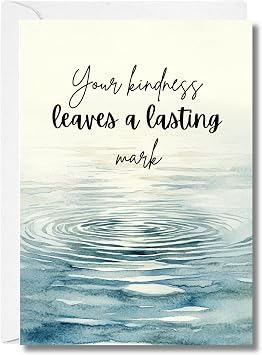 Kindness Appreciation Card, You Leave a Lasting Mark, Thank You Card for Employee, Volunteer, or Friend, Encouragement Greeting Card, Inspirational Card