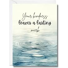 Kindness Appreciation Card, You Leave a Lasting Mark, Thank You Card for Employee, Volunteer, or Friend, Encouragement Greeting Card, Inspirational Card