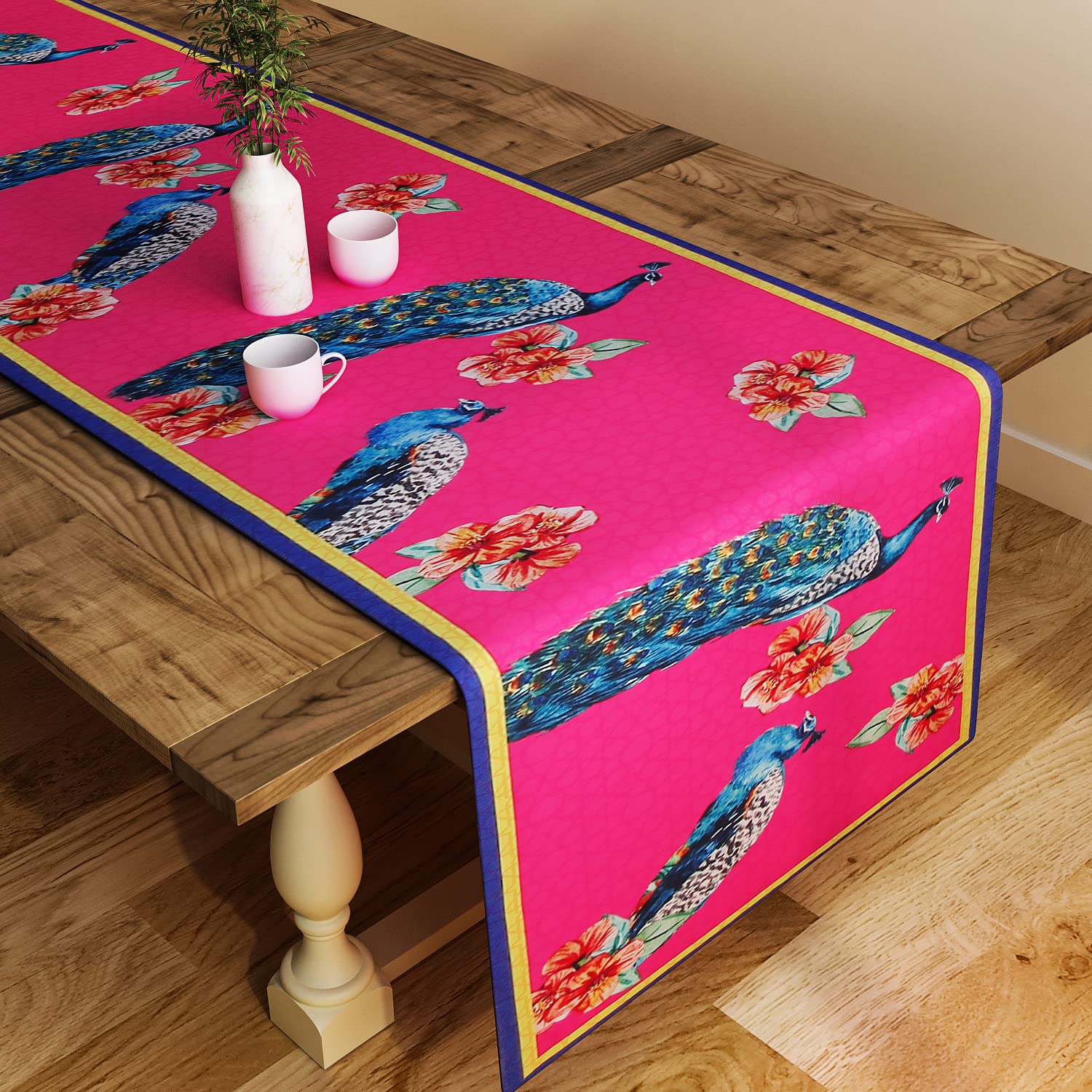 SEJ Table Runner - Pink Dining Table Protector -18