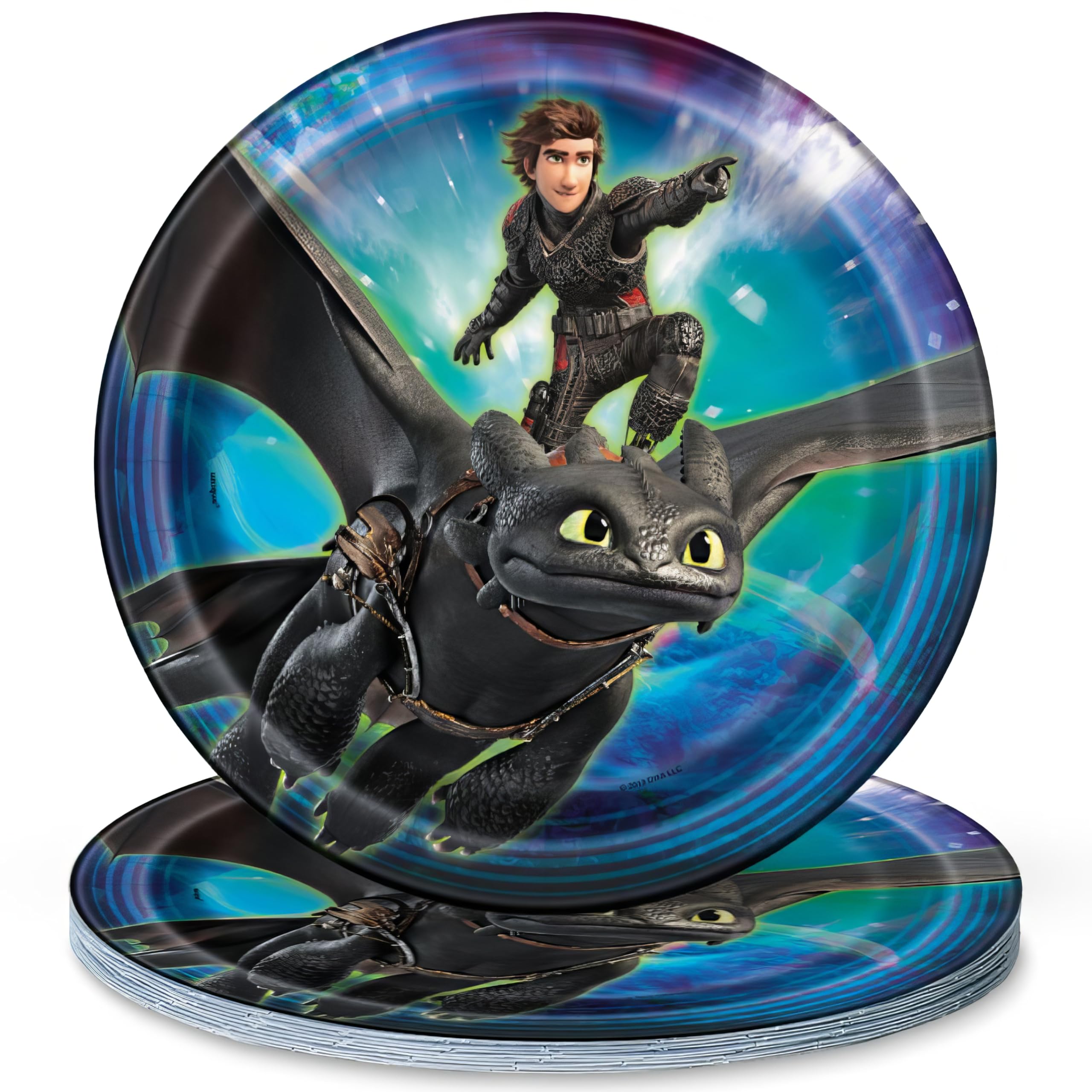 How to Train Your Dragon: The Hidden World Inch Desert Plates [8 per  Pack]