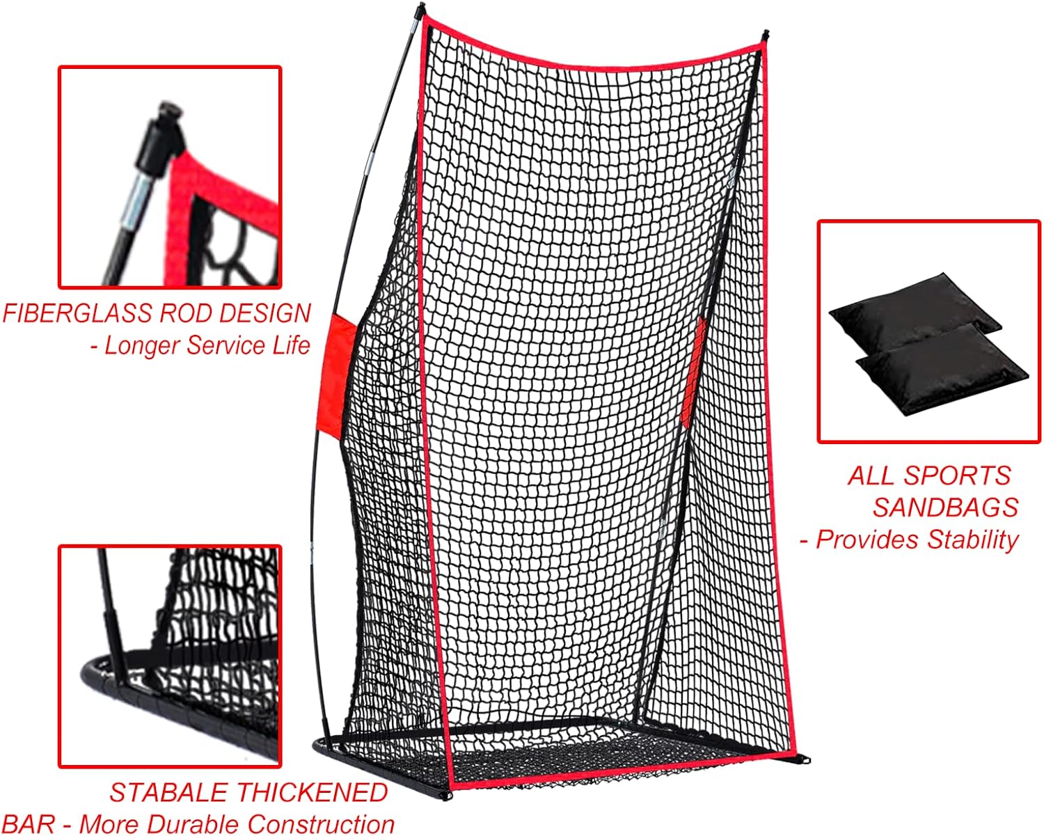 Sharellon Football Kicking Net, Football Net, Football Throwing Net, 4x7FT Football Kicking Practice Net, Football Kicking Net Training Aid with a Carrying Bag for Backyard Indoor Outdoor : Sports & Outdoors