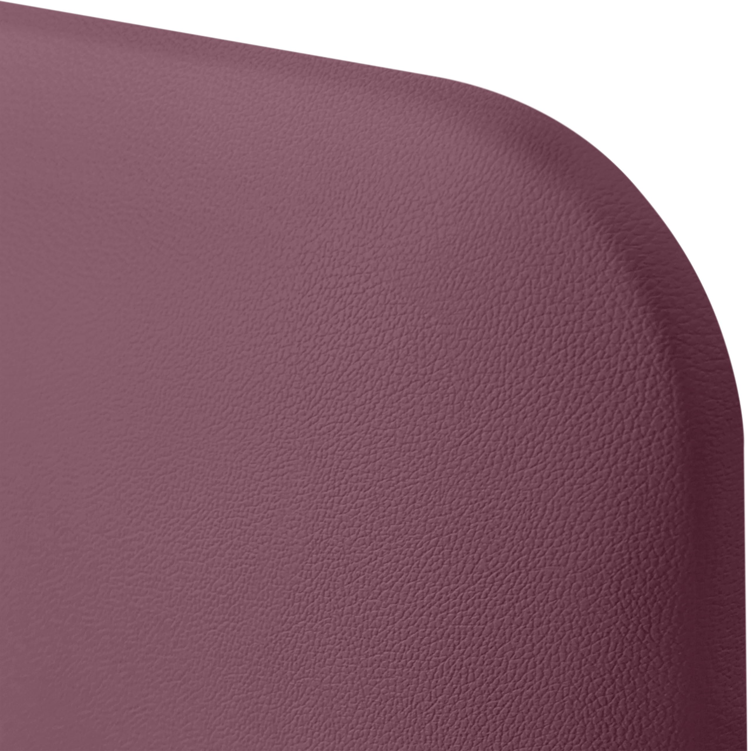 DHOME Cabecero Tapizado Liso Curvo Polipiel 70cm Altura para Pared Acústicos Cabeceros Absorbentes Cabezal Cama Dormitorio (Vino Tinto, 80cm)