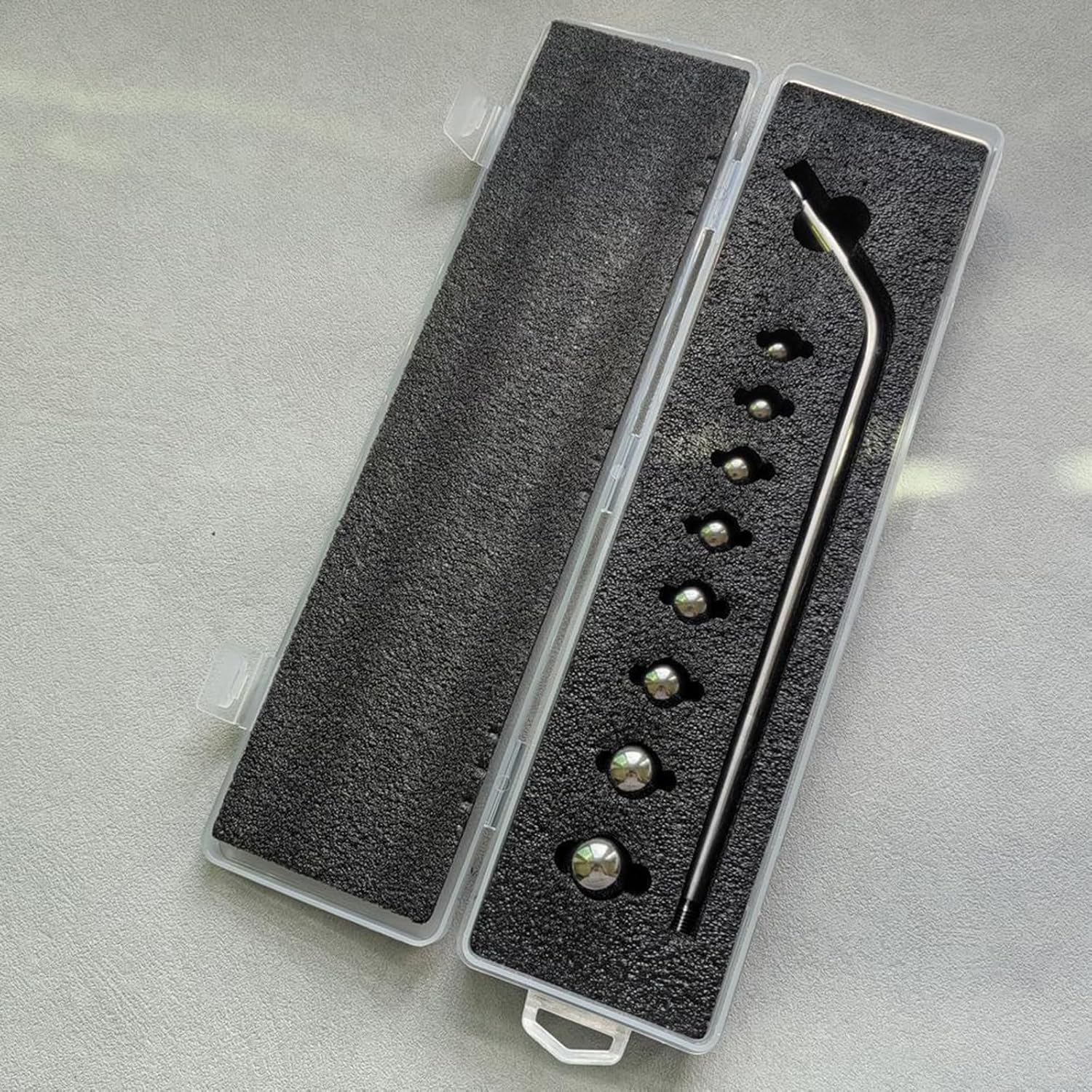 Aurgiarme 楽器のメンテナンスと形状修復のための8本のボールメタルロッドを備えたプロ仕様のサックスデントセット