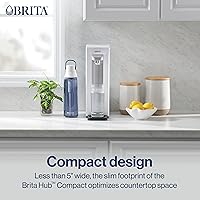 Vista 7 de Brita Hub Compact Instant Powerful Countertop Water Filter System, Reduces 70+ Contaminants, 9 Cup Water Reservoir, Includes 6 Month Carbon Block