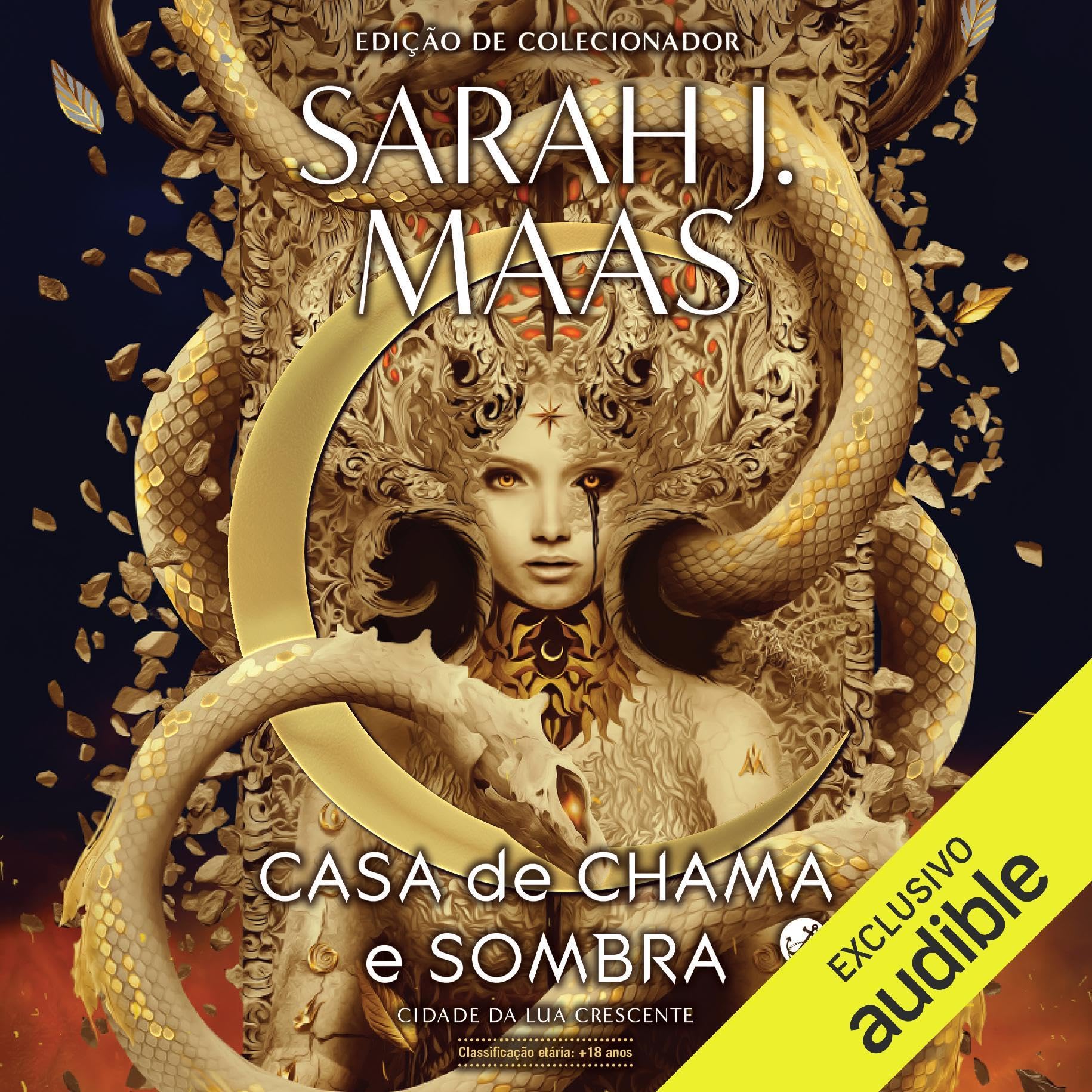 Cover art for Casa de chama e sombra [House of Flame and Shadow]