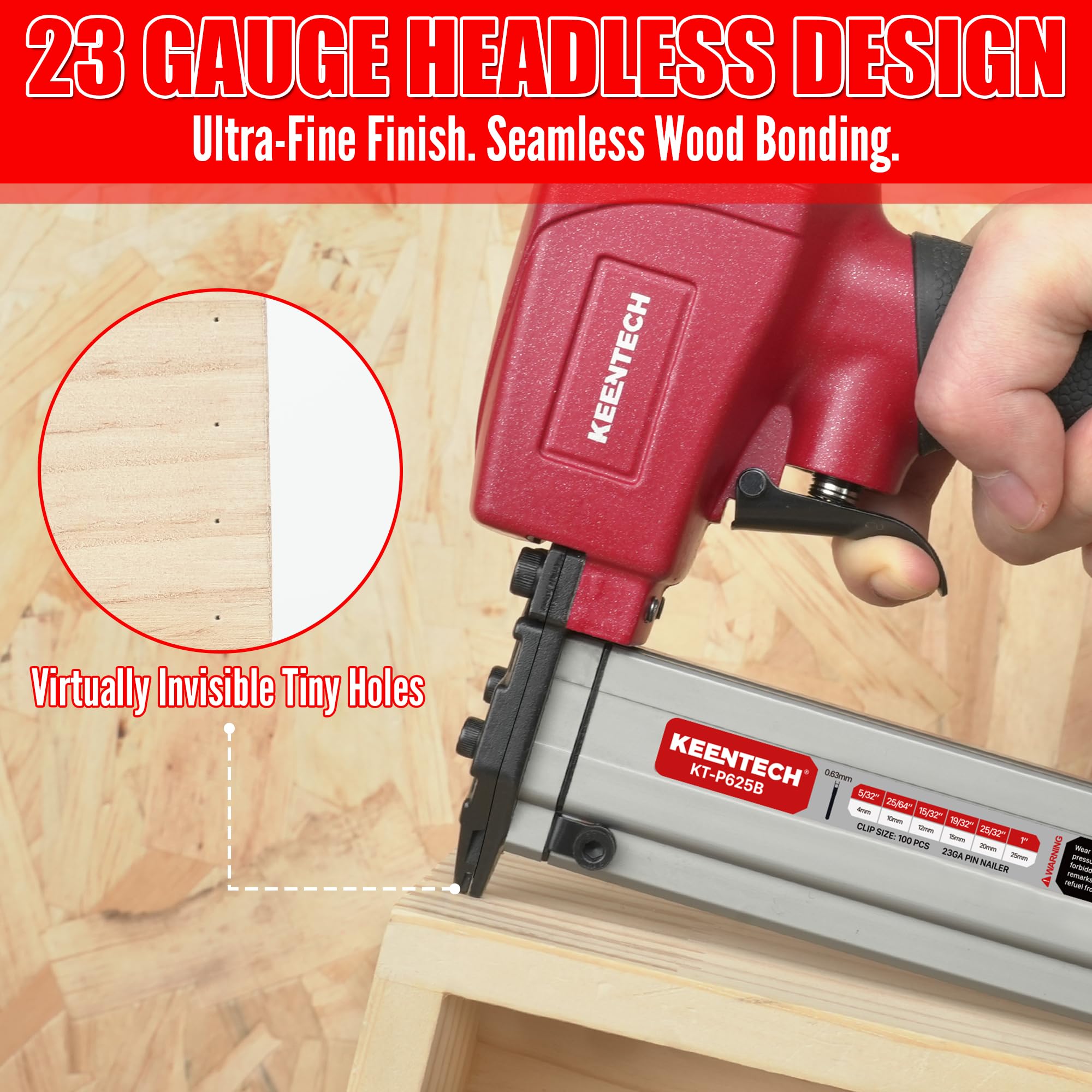 KEENTECH Pin Nails - 13,000 Headless Pins for Pin Nailers -8