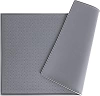 Vista 1 de Tapete de comida para perros y gatos para alimentos y agua, tapete de silicona para alimentación de mascotas, tapete para platos de agua para pisos