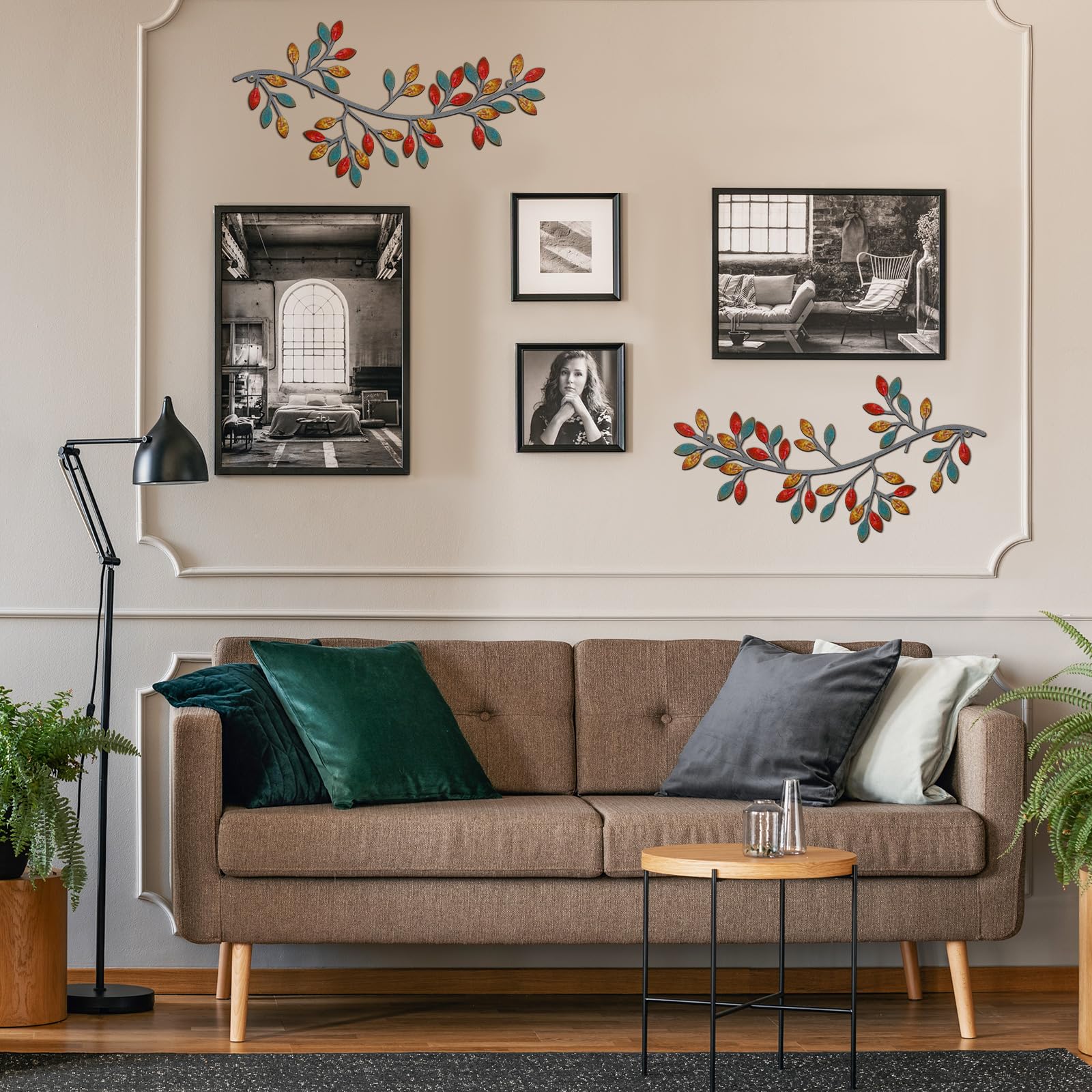 Decorazione da parete foglie in metallo L 91 cm FOGLIAMO M Rituali Domestici
