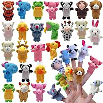 Amazon.co.jp: 指人形24個セット ミニぬいぐるみ 指人形おもちゃ