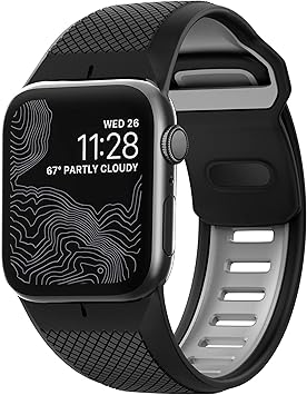 NOMAD Sport - Correa para Apple Watch de 42 mm, Negro: Amazon ...