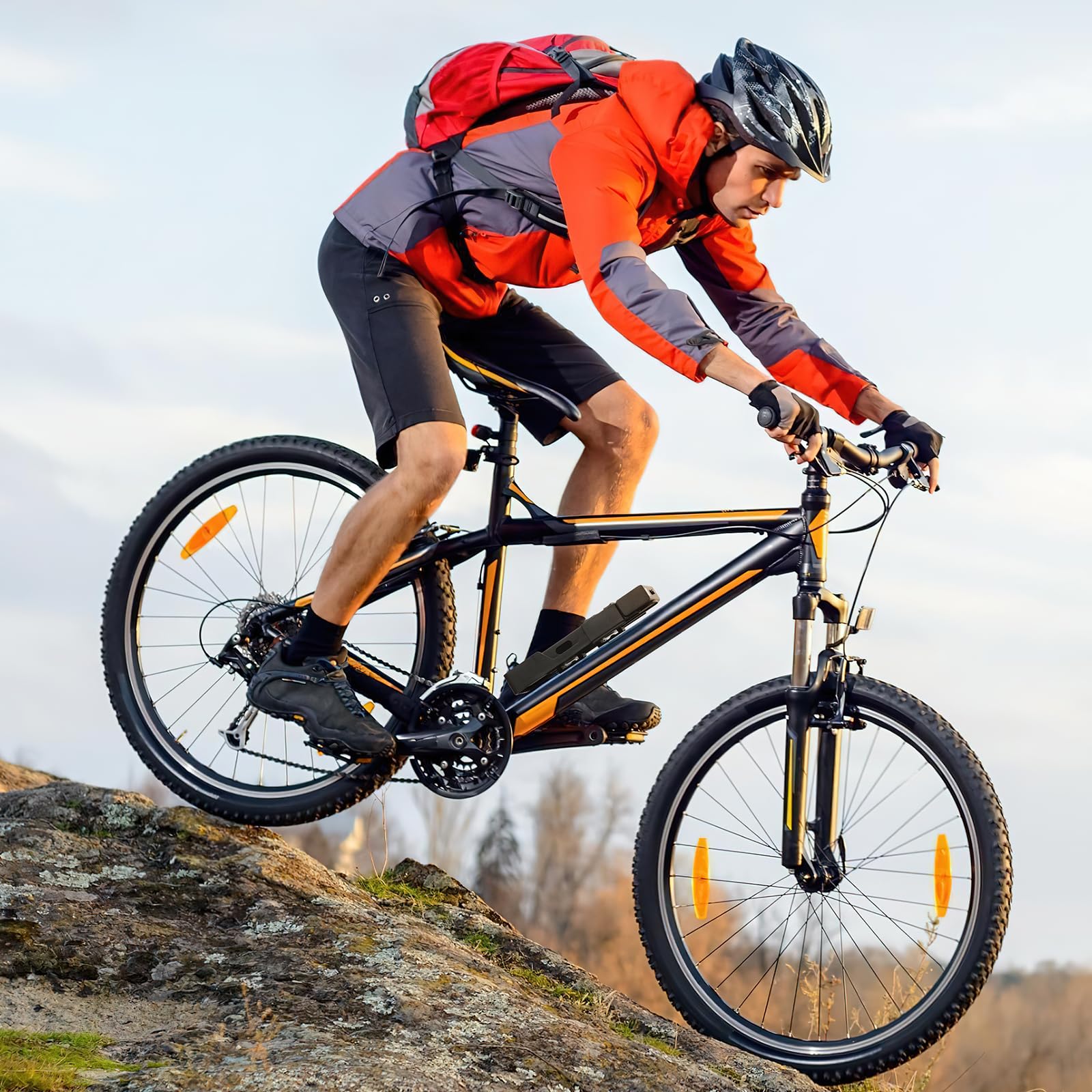 Antivol velo, cadenas antivol vélo 100 cm haute sécurité avec support et 3 clés, antivol velo pliable pour vélo E Bike scooter, VTT, vélo de trekking, vélo de course, moto