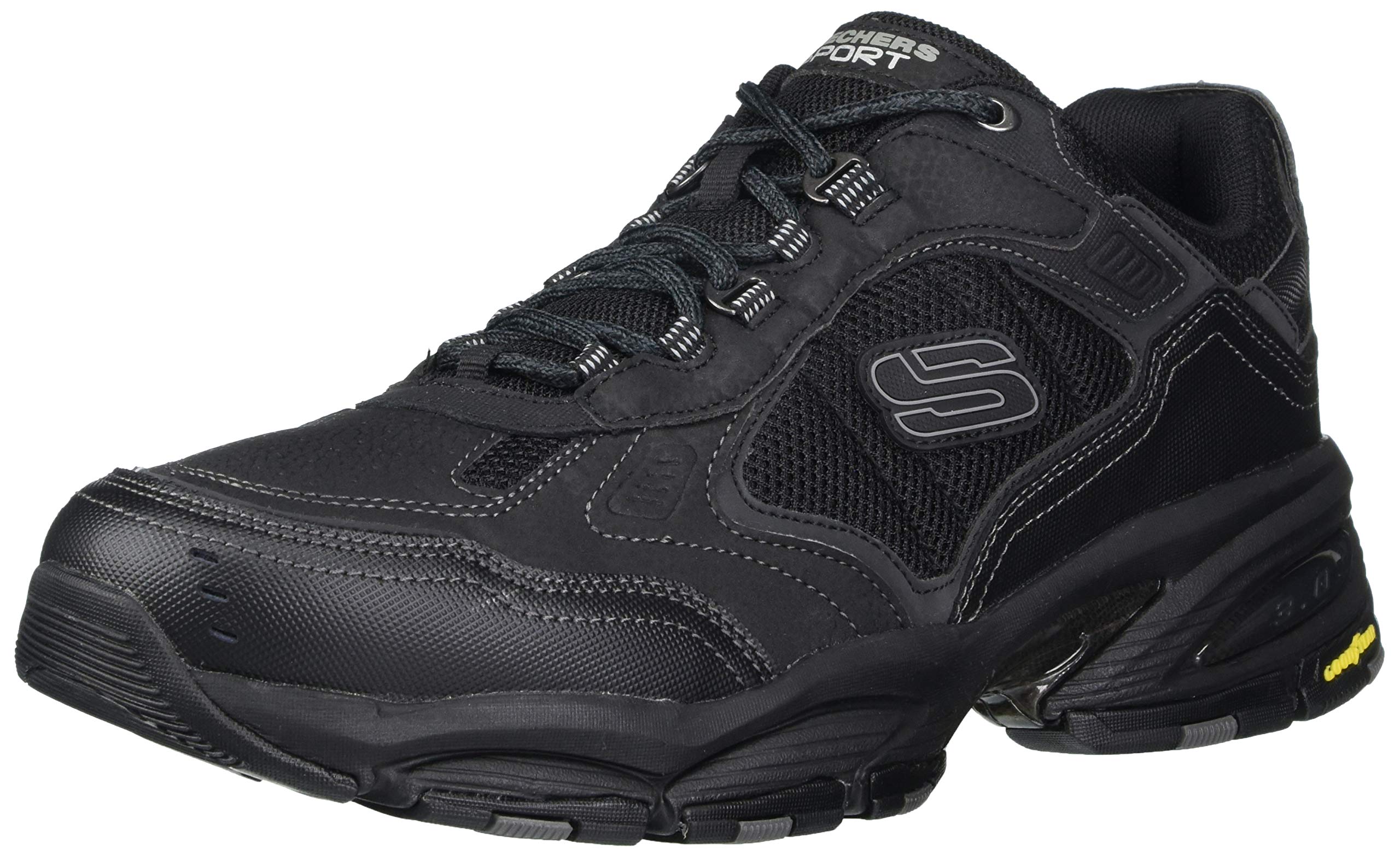 Skechers Men's Oak Canyon Redwick, Black, 10 Wide