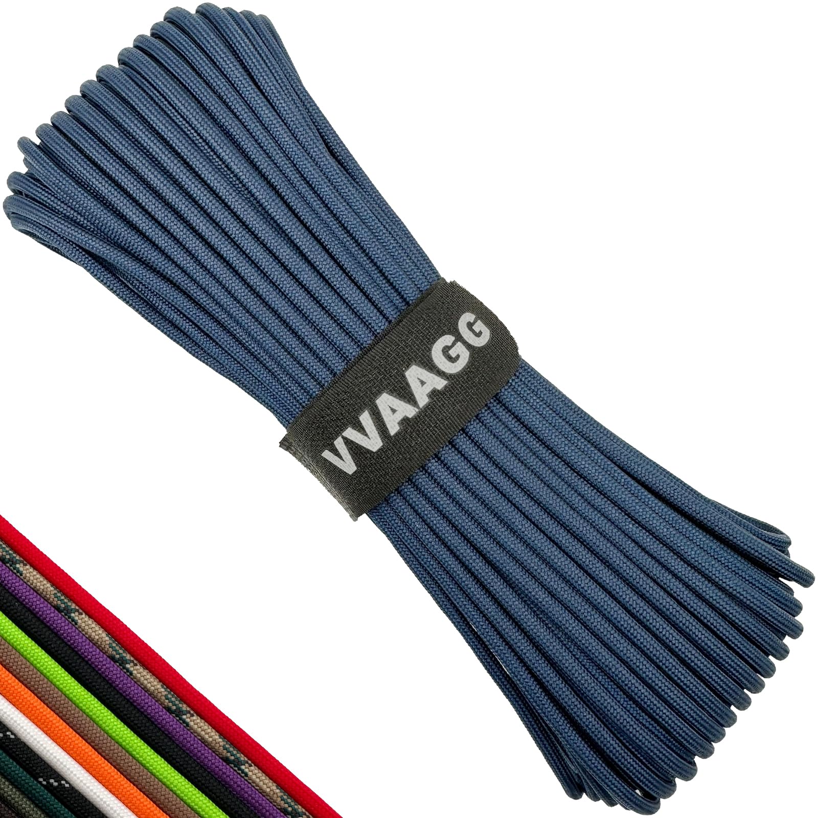 VVAAGG Paracord Rope 550 lb, 4MM 7-Strand Nylon Parachute Cord
