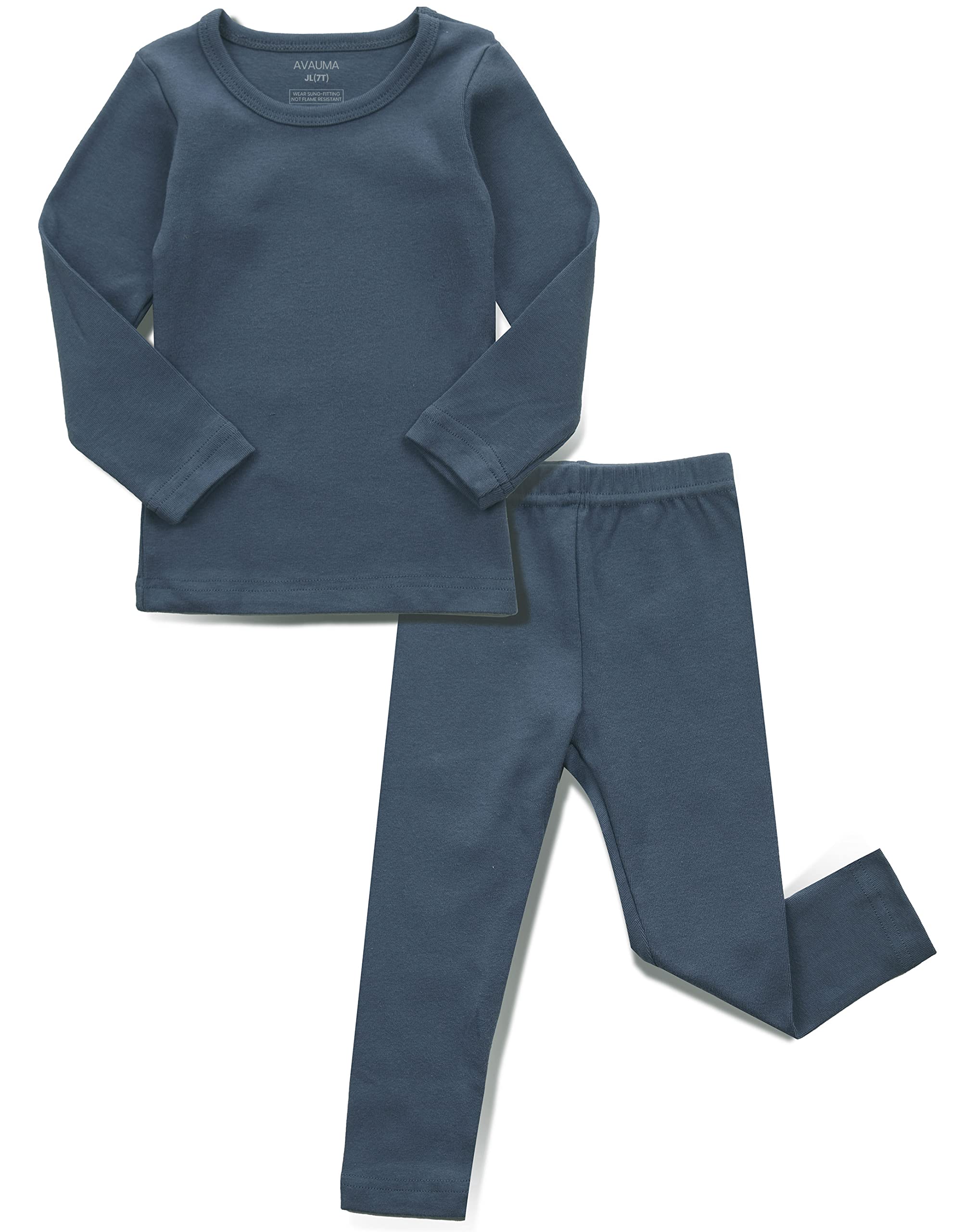 AVAUMA Baby Boys Girls Pajama Set Kids Toddler Snug fit Basic Cotton Sleepwear pjs for Daily