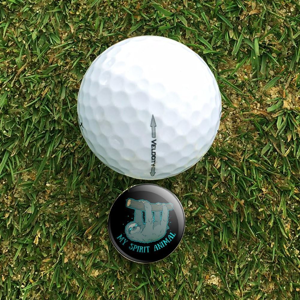 review GRAPHICS & MORE My Spirit Animal is a Sloth Golf Hat Clip with Magnetic Ball Marker