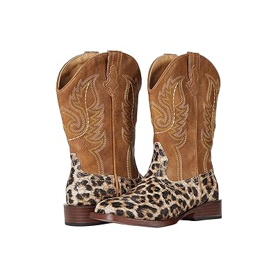 Roper Kids Glitter Leopard (Toddler/Little Kid) Girls Shoes Tan
