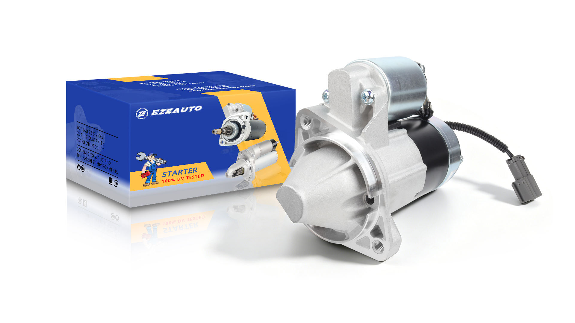 Image of Ezexpreze 17859N Starter Compatible with Nissan 2002 2003 2004 Frontier, Nissan Xterra V6 3.3L 02 03 04, 12V 1.4KW 11T CW, M000T87481 23300-4S103 17859 M0T87481 M0T87481ZC