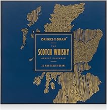 Drinks by the Dram Scotch Whisky Advent Calendar - 25 x 3cl Wax-Sealed Drams of Handpicked Whisky - Adult Advent Calendar 2025 for Men and Women