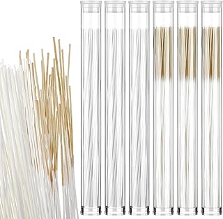 Maitys 360 Pieces Ear Hole Floss Piercing Cleaner Floss Disposable Piercing Aftercare Cleaning Line Ear Hole Care Cleaning Tool for Women Men(White, Brown)