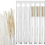 Maitys 360 Pieces Ear Hole Floss Piercing Cleaner Floss Disposable Piercing Aftercare Cleaning Line Ear Hole Care Cleaning Tool for Women Men(White, Brown)