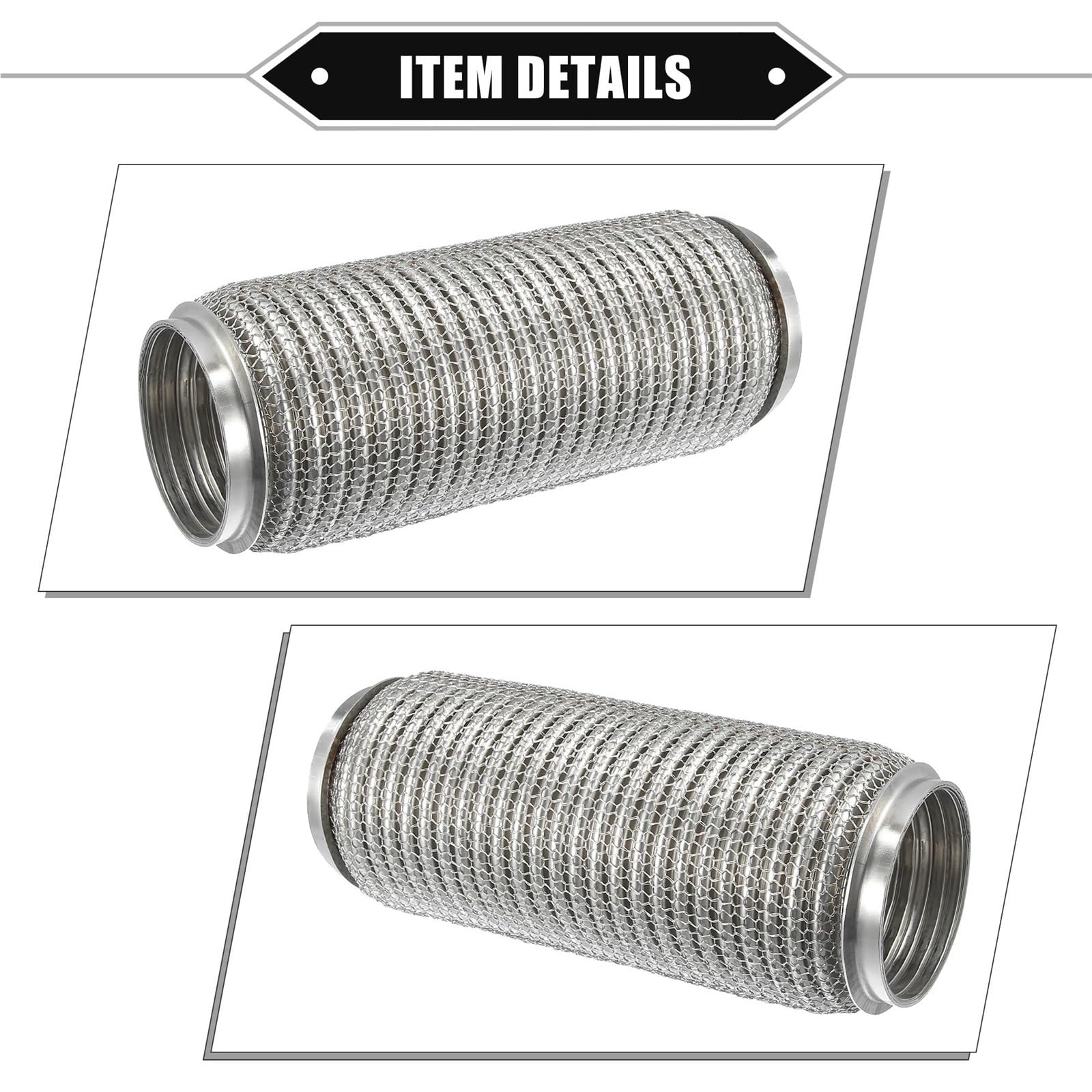 Car Silencer 45/50//63/65/76/75mm elastyczna rura wydechowa tłumik samochodowy uniwersalne złącze wydechowe akcesoria(76x82x203mm)