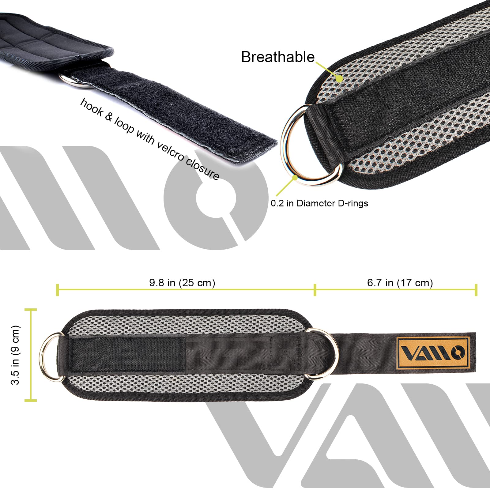 ARMAGEDDON SPORTS 2PCS Sangles De Cheville Musculation Poulie Bandes De