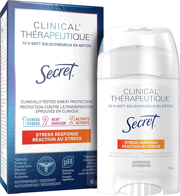 Secret Clinical Strength Antiperspirant and Deodorant, Stress Response