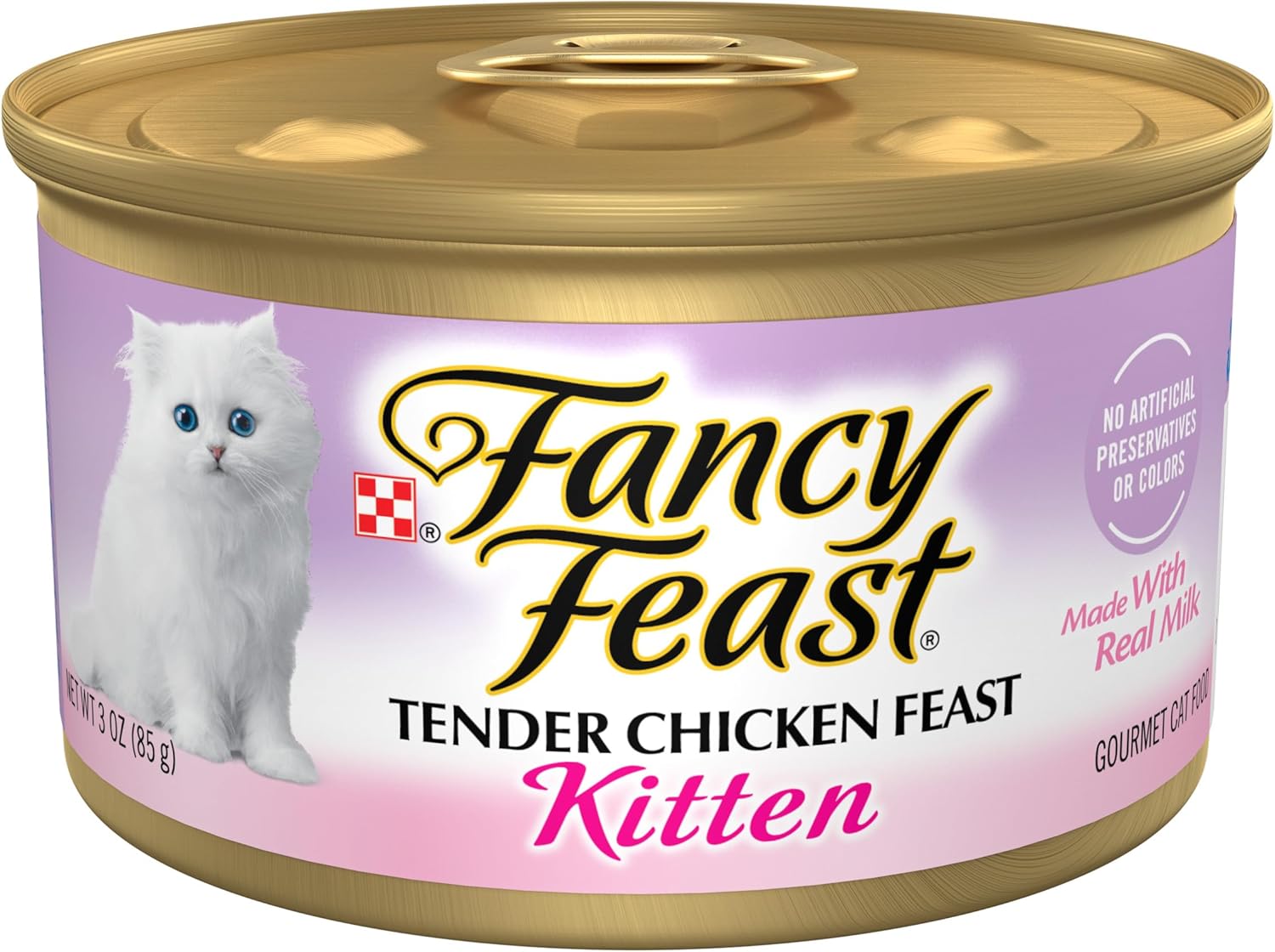 Purina Fancy Feast Kitten Tender Chicken Feast Wet Kitten Food Pate – (Pack of 24) 3 oz. Cans Purina Fancy Feast Kitten Tender Chicken Feast Wet Kitten Food Pate – (Pack of 24) 3 oz. Cans