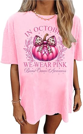 Halloween Oversized Shirts for Women Fall Pumpkin Tops Witch Graphic Outfit