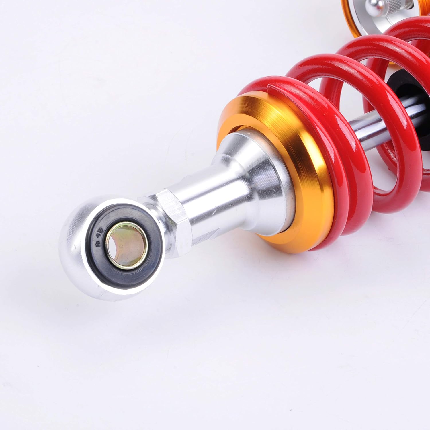 Liquor Pair Shock Absorbers 380MM 15 inch for Motorcycle Replacement Round Ends After Market Fit for Scooter ATV Go Kart Quad Dirt Sport Bikes