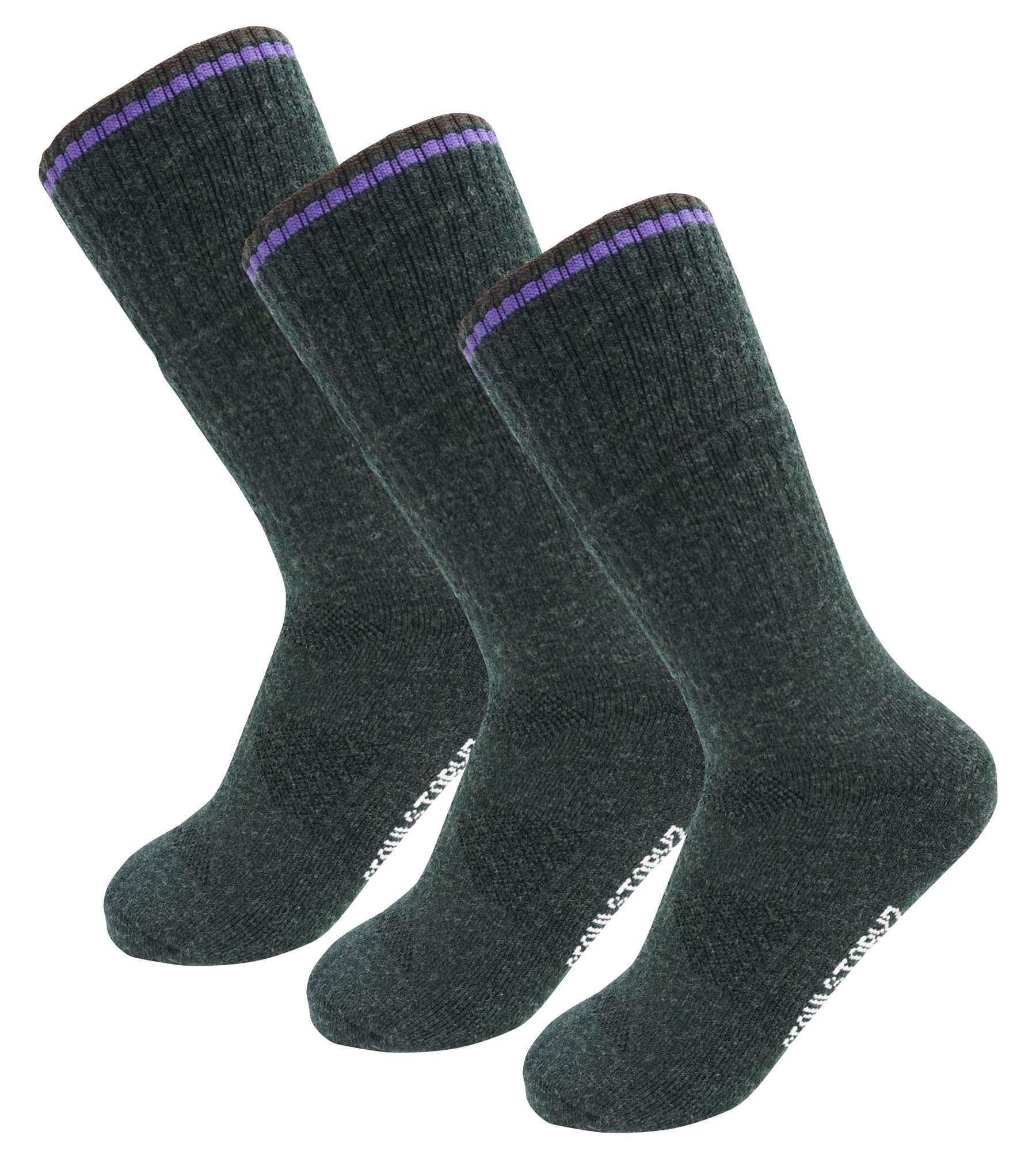 SEOULSTORY73Pairs Women's Merino Wool Outdoor Hiking Crew Cushion Socks