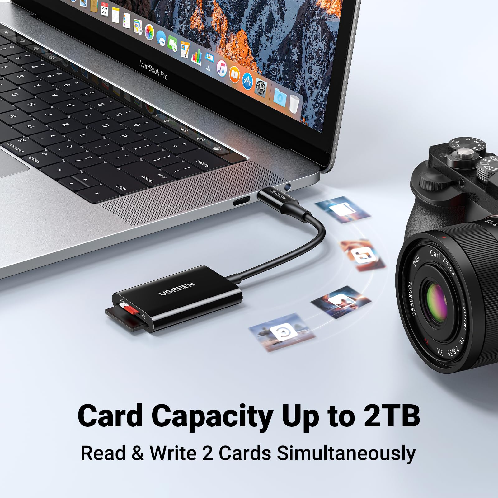 UGREEN USB C Card Reader 170 MB/S SD 3.0 SD Micro SD Card Reader Czytnik kart USB typu C kompatybilny z iPhone 15 series, Galaxy S23 series, iPad, MacBook Pro/MacBook Air (czarny) | Ultraszybki czytnik kart SD 5 Gb/s kompatybilny z iPhone 17 Air Pro Max 1