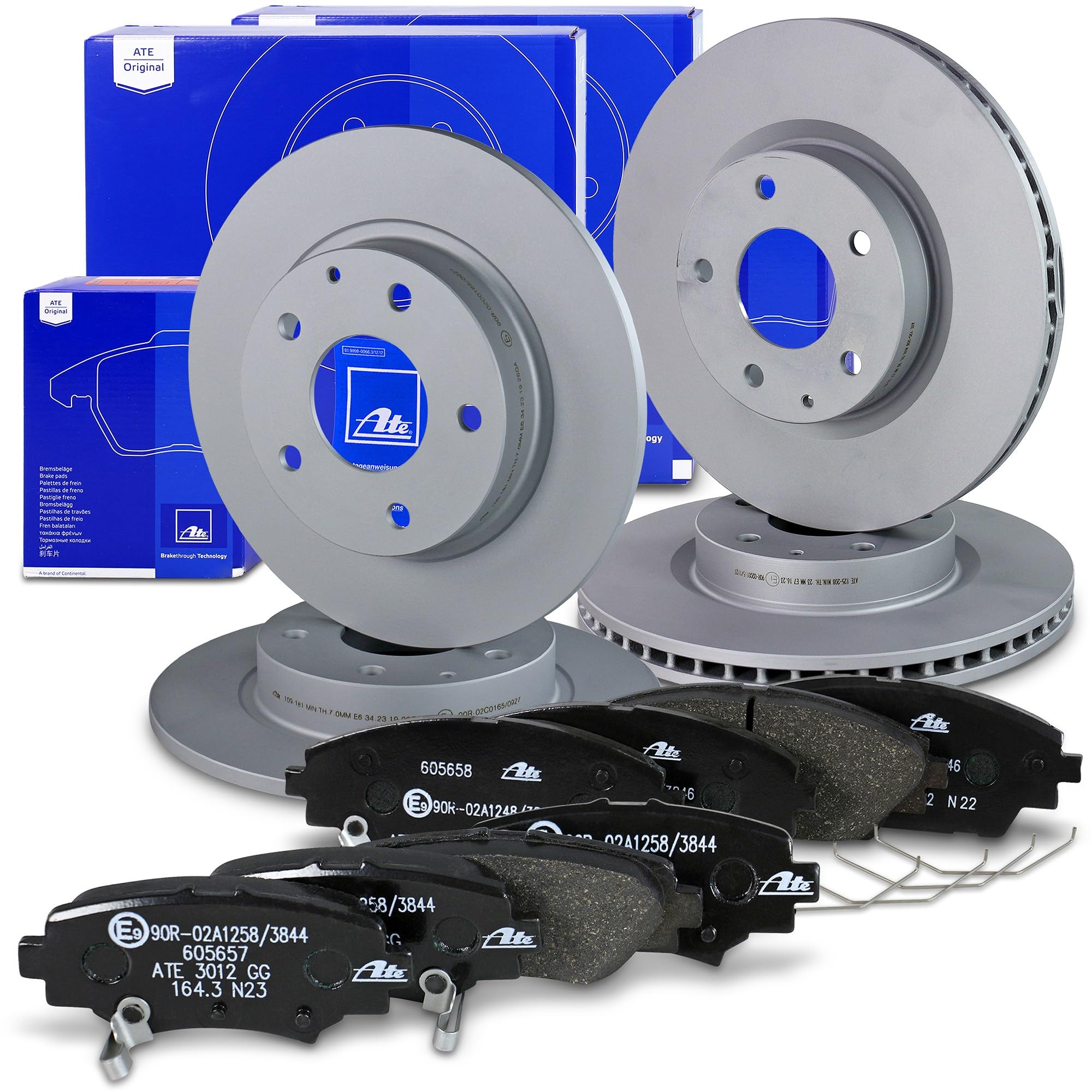 Komplettset Mit Belägen Und Sensor ATE Bremsenset Vorderachse - 330mm Bremsscheiben + Beläge + Warnkontakt - Für BMW 2er/3er/4er ATE Bremsscheiben 330mm BMW F22 F23 F30 F32
