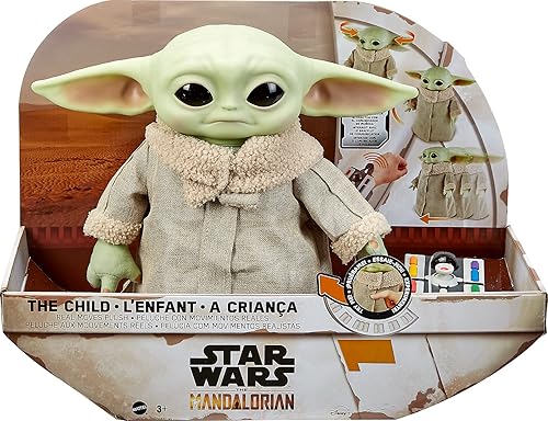 Miniatura 8 de Star Wars Grogu The Child juguete de peluche de 12 pulgadas de The Mandalorian personaje a control remoto de relleno coleccionable para fanáticos de