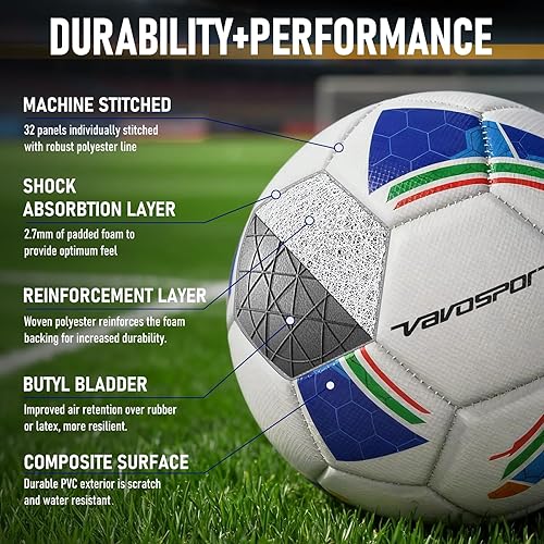 Miniatura 3 de Juego de pelotas de fútbol  Tamaño oficial 3, 4, 5 pelotas de fútbol con bomba y 6 conos, cubierta de TPU suave, equipo de entrenamiento de fútbol