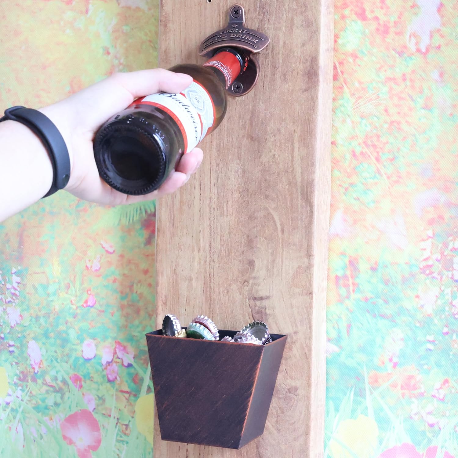 ウォールマウントビールオープナー、面白いボトルオープナーウォールマウントビール愛好家へのギフト(3個)