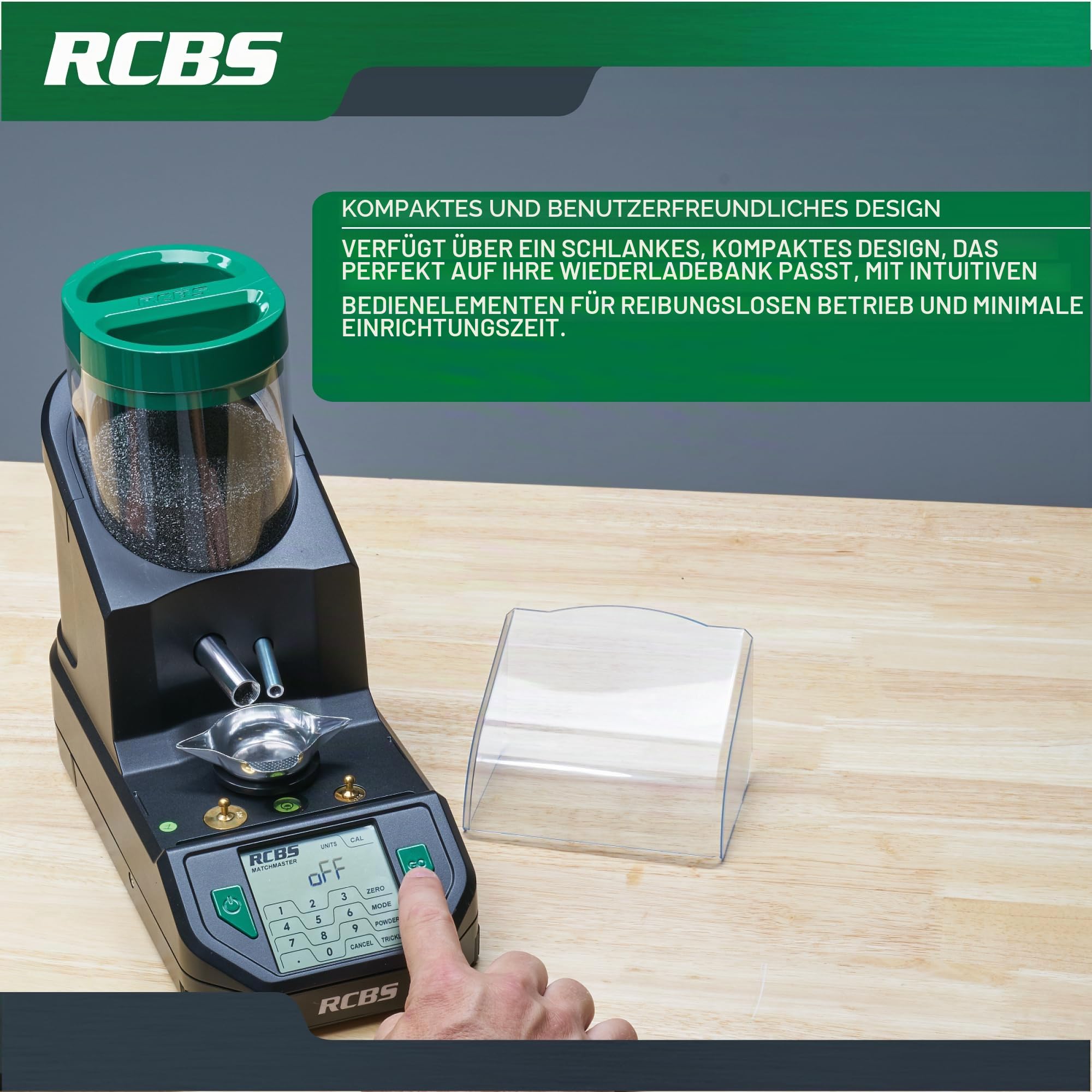 RCBS MatchMaster Pulverspender, Schwarz, Einheitsgröße, Ansicht 6