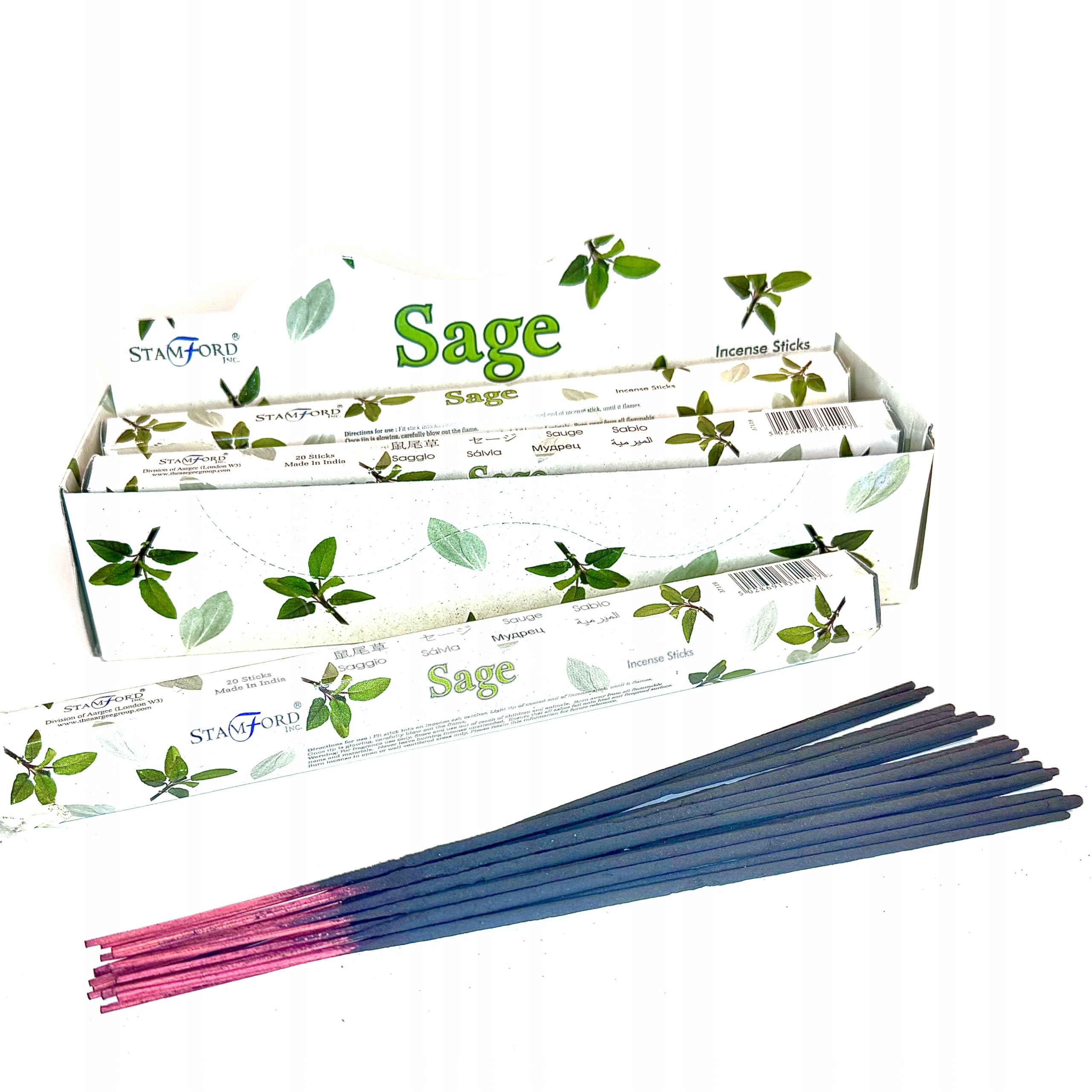 Stamford Inc. Stamford Sage Hex Incense Sticks - 20 Sticks(6 Pack)