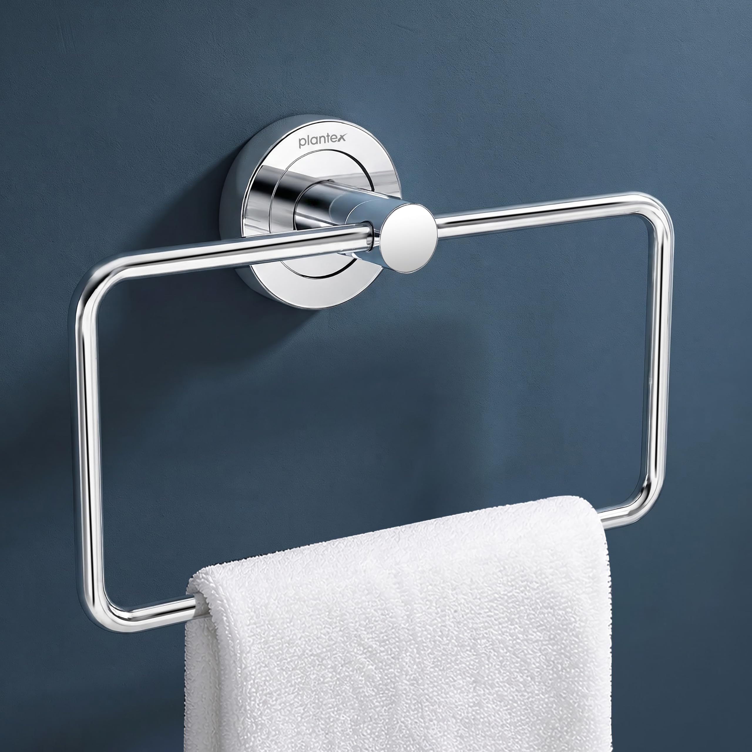 Plantex Stainless Steel Towel Rings - 2 Pack -8 Plantex Stainless Steel Towel Rings - 2 Pack -8