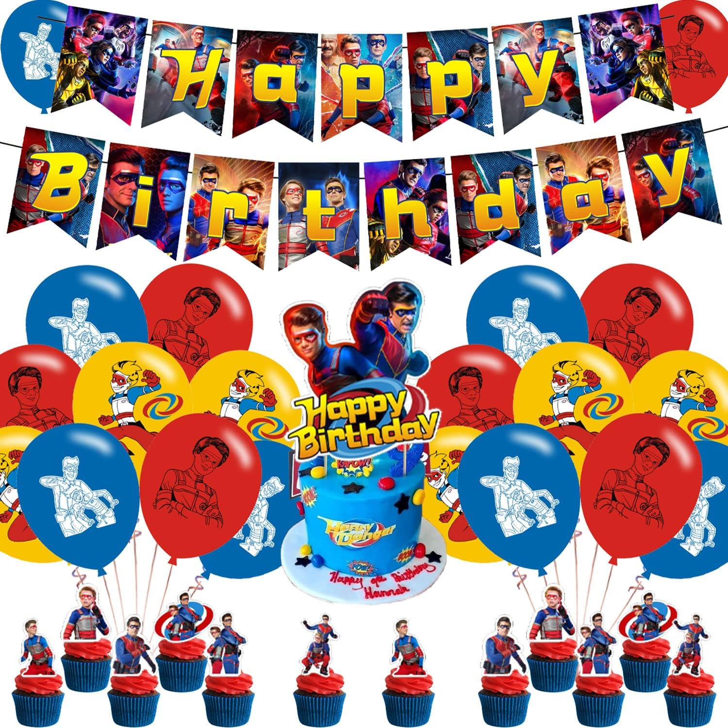 Danger of Henry Party Decorations,Birthday Party Supplies For Danger Force Party