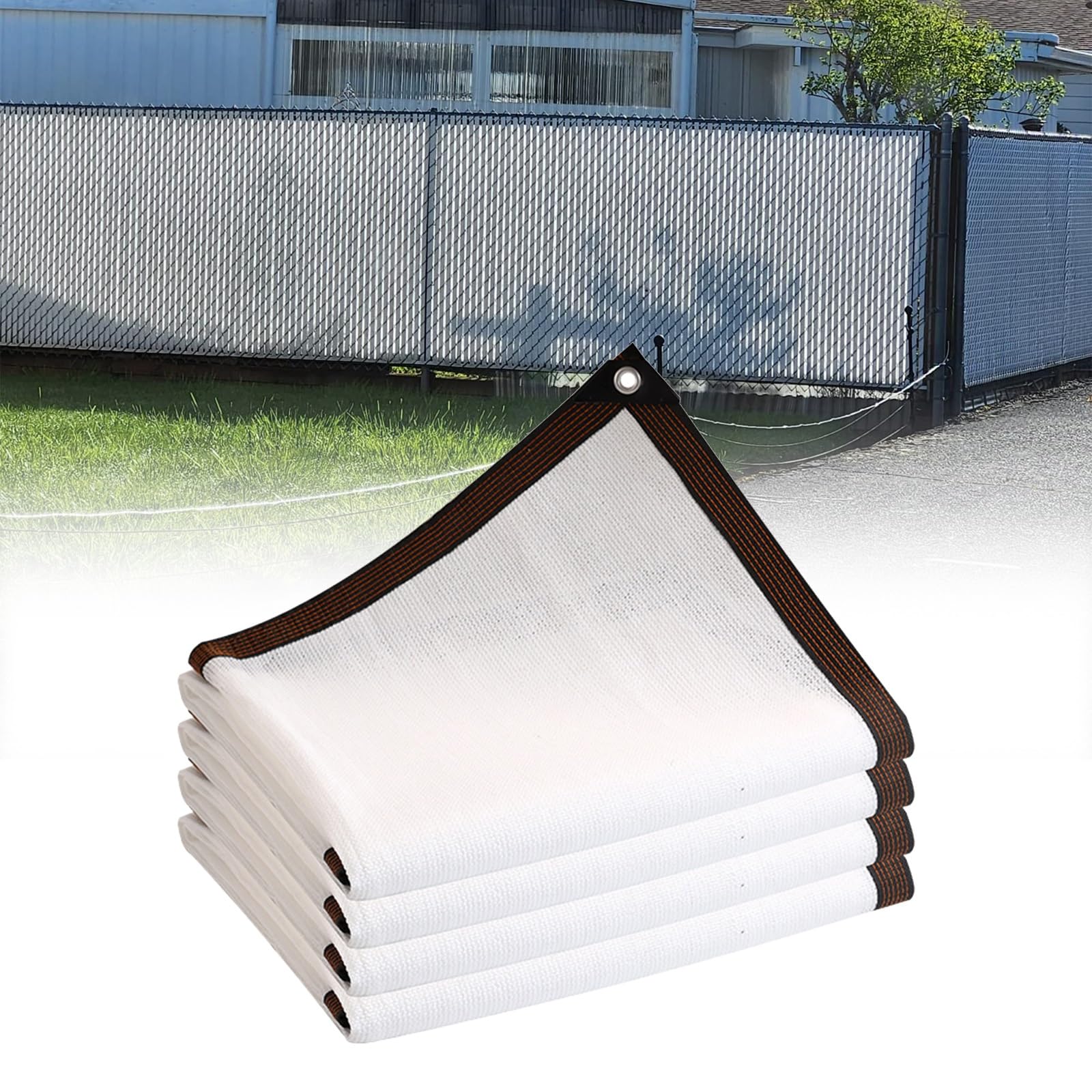 Generic Privacy Screen Shade Cloth Cover 3.3X3.3FT 6.6X55.8FT 19.7X62.3FT 36X36FT 90% Shading Sun Shade Net for Greenhouse, Plant, Chicken Coop, Pergola, Canopy (Size : 3.3x55.8ft)