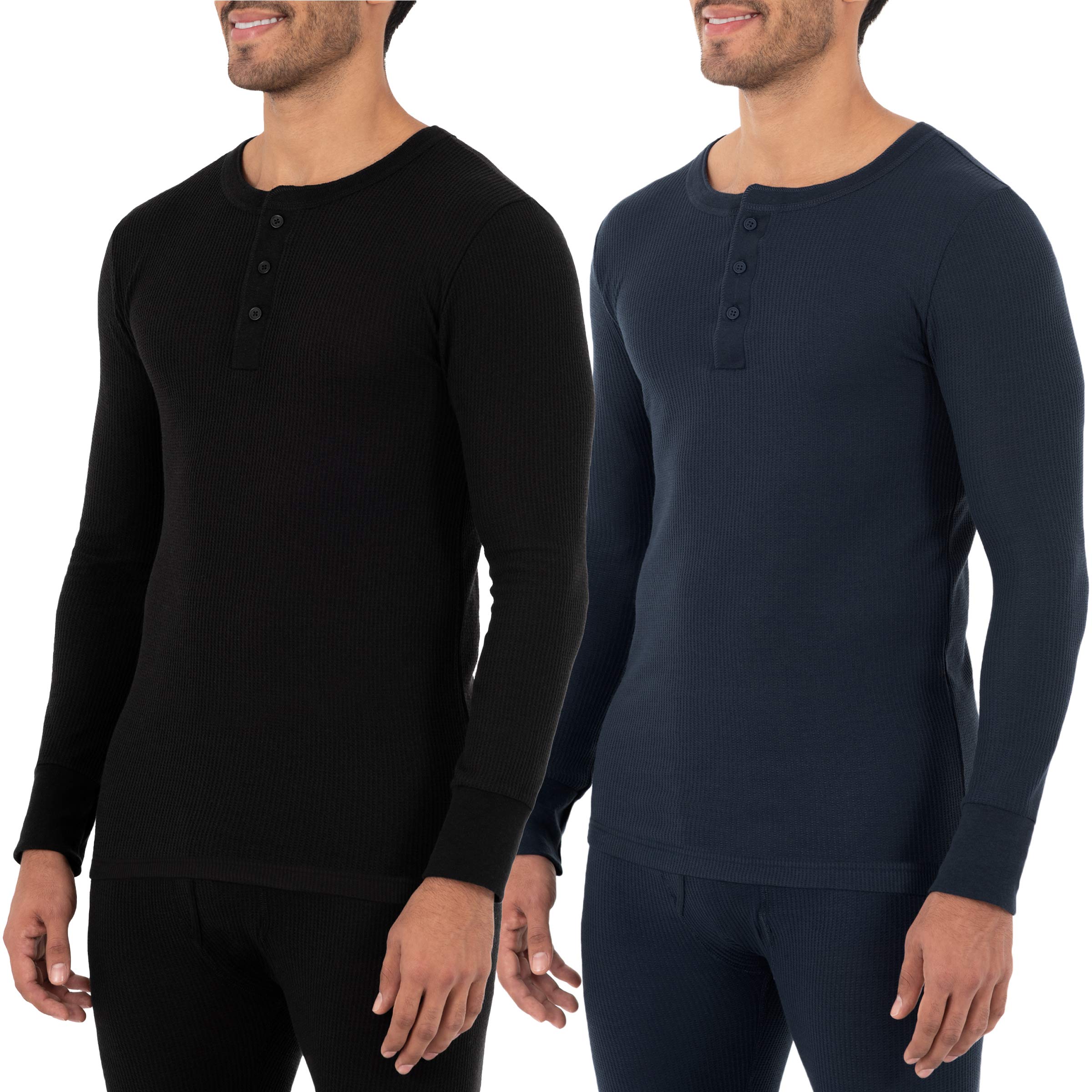 Fruit of the Loom Herren Waffel Thermounterwäsche Henley