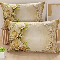 PETTI Artigiani Italiani – Coppia di Federe Cuscino 30×50 cm in Microfibra, Cuscini Arredo Camera da Letto, Divano, Salotto, Set 2 Fodere Copricuscino, Federa Shabby 342, 100% Made in Italy