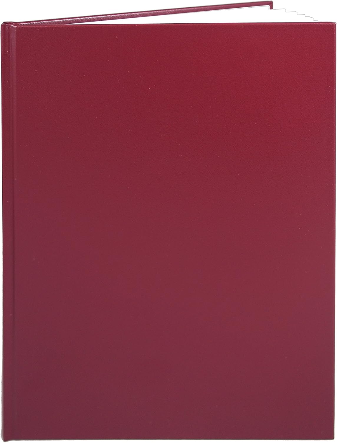 BookFactory Large Black Blank Book/Blank Notebook/Unruled Notebook - 312 Pages Blank Format 8 7/8'' x 11 1/4'' Black Cover Section Sewn Hardbound (Made in USA)