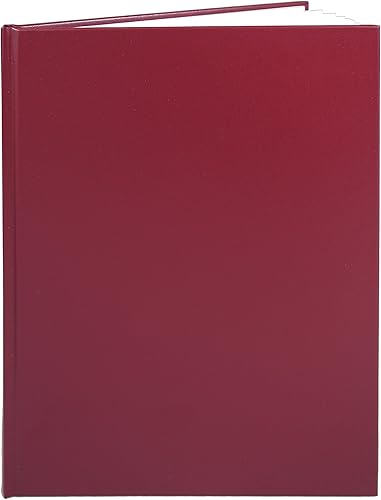 Miniatura 10 de BookFactory - libro en blanco anotador en blanco 96 páginas formato liso en blanco 810pulgadas con tapa dura cosida Smyth